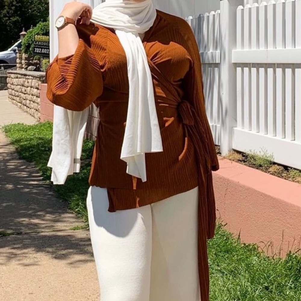 Zara wrap blouse